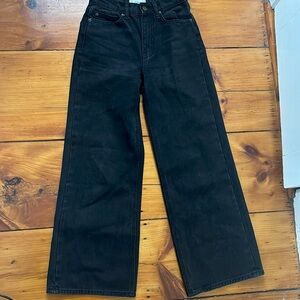 BDG high and wide black denim